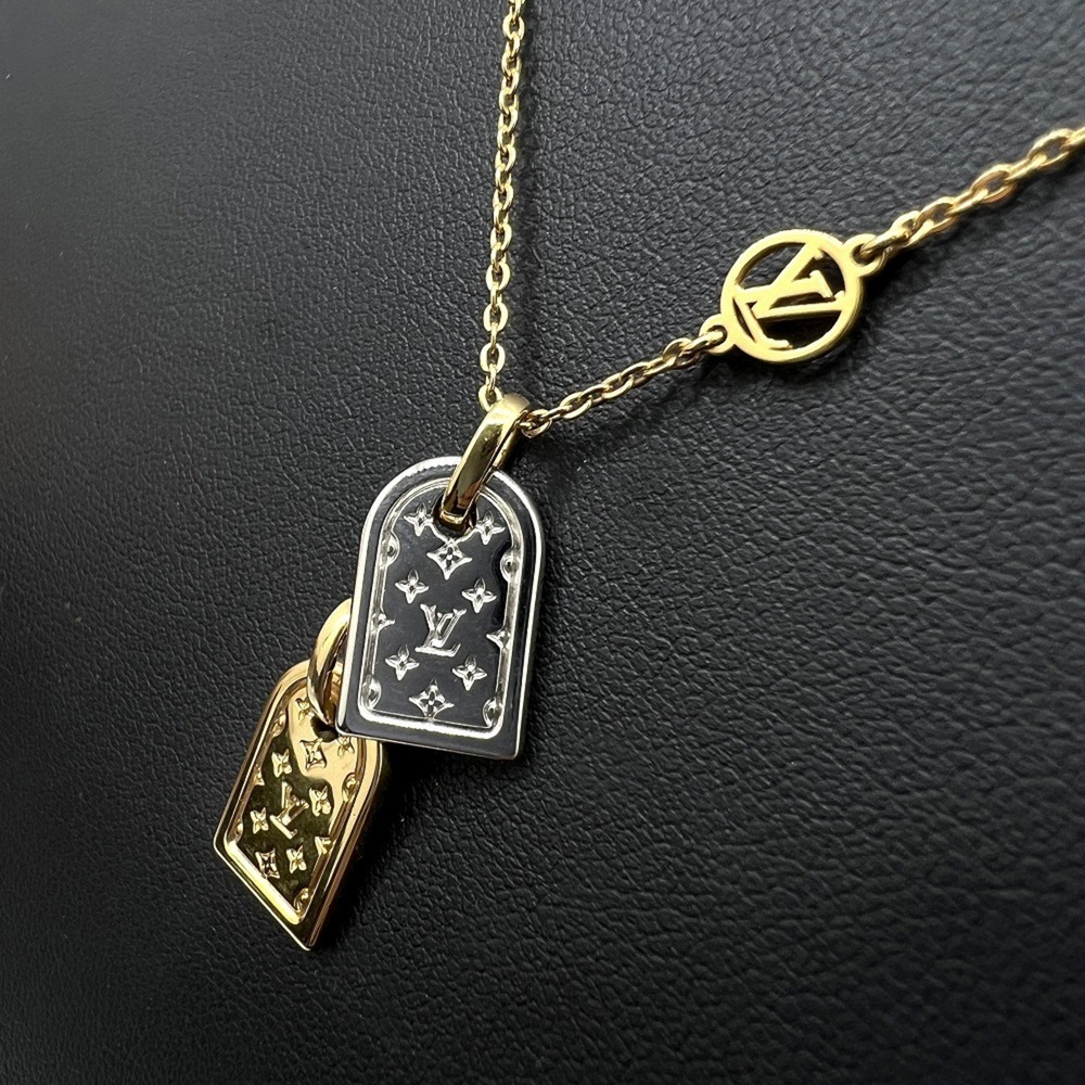LOUIS VUITTON Gold Necklace - Picture 5 of 12